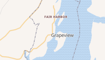 Grapeview, Washington map