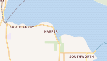 Harper, Washington map