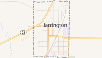 Harrington, Washington map