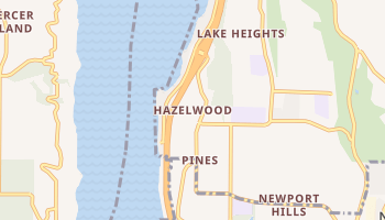 Hazelwood, Washington map