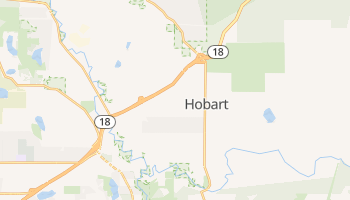 Hobart, Washington map