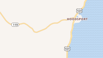 Hoodsport, Washington map