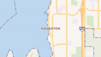 Houghton, Washington map