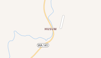 Husum, Washington map
