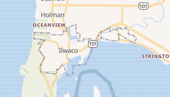 Ilwaco, Washington map
