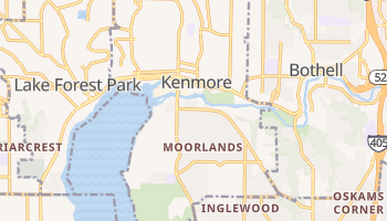 Kenmore, Washington map