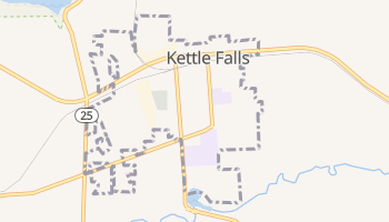Kettle Falls, Washington map