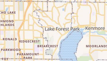 Lake Forest Park, Washington map