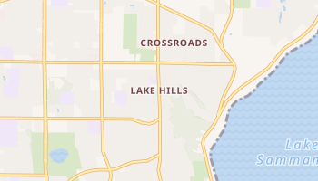 Lake Hills, Washington map