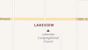 Lakeview, Washington map