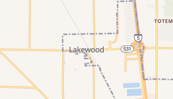 Lakewood, Washington map