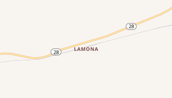 Lamona, Washington map