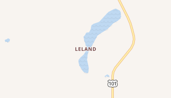 Leland, Washington map
