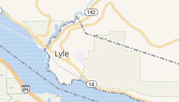 Lyle, Washington map