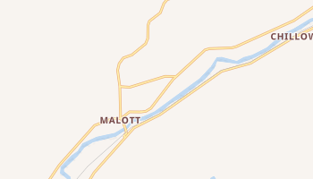 Malott, Washington map