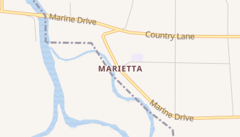 Marietta, Washington map