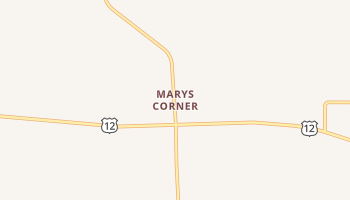 Marys Corner, Washington map