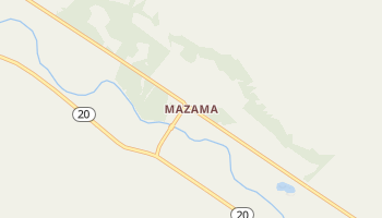 Mazama, Washington map
