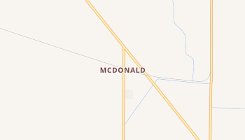 McDonald, Washington map