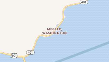 Megler, Washington map