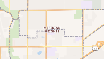 Meridian Heights, Washington map