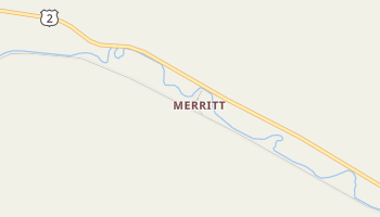 Merritt, Washington map