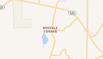 Midvale Corner, Washington map