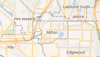 Milton, Washington map