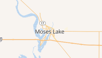 Moses Lake, Washington map