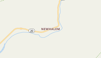 Newhalem, Washington map
