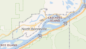 North Bonneville, Washington map