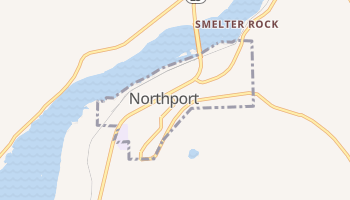 Northport, Washington map