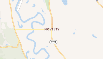 Novelty, Washington map