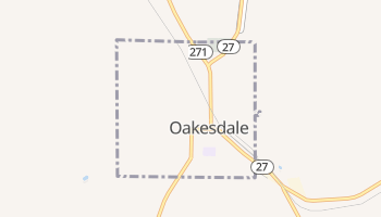 Oakesdale, Washington map