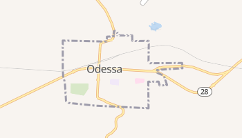 Odessa, Washington map