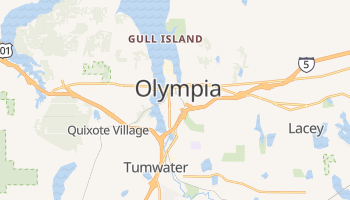 Olympia, Washington map
