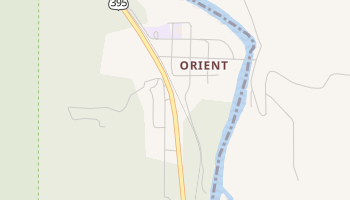Orient, Washington map