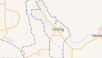 Orting, Washington map