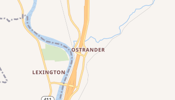 Ostrander, Washington map