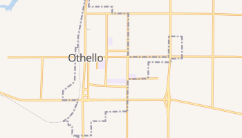 Othello, Washington map