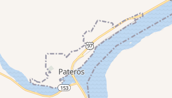 Pateros, Washington map