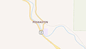 Peshastin, Washington map