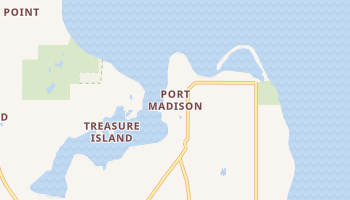 Port Madison, Washington map