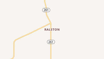 Ralston, Washington map