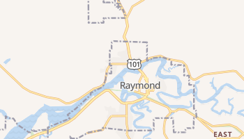 Raymond, Washington map