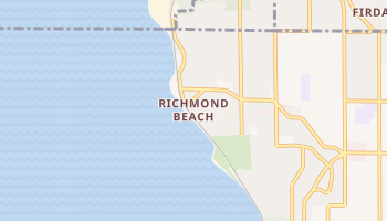Richmond Beach, Washington map