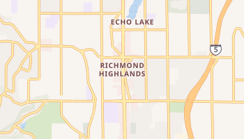Richmond Highlands, Washington map