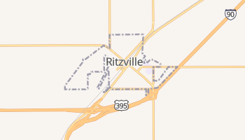 Ritzville, Washington map