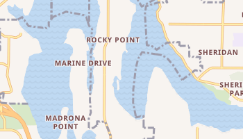 Rocky Point, Washington map