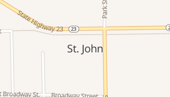 Saint John, Washington map